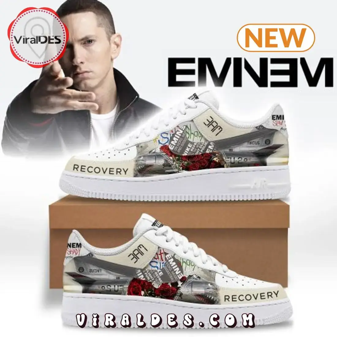 Eminem'd Recovery Air Force 1 Sneaker