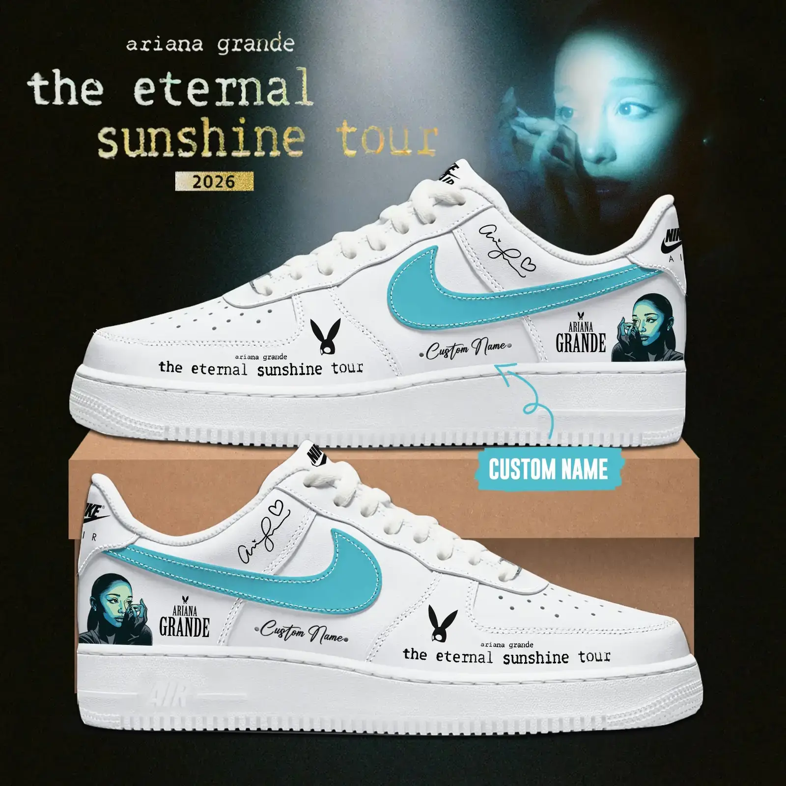 Eternal Sunshine Ariana Grande Tour 2026 Air Force 1 Shoes 2 
