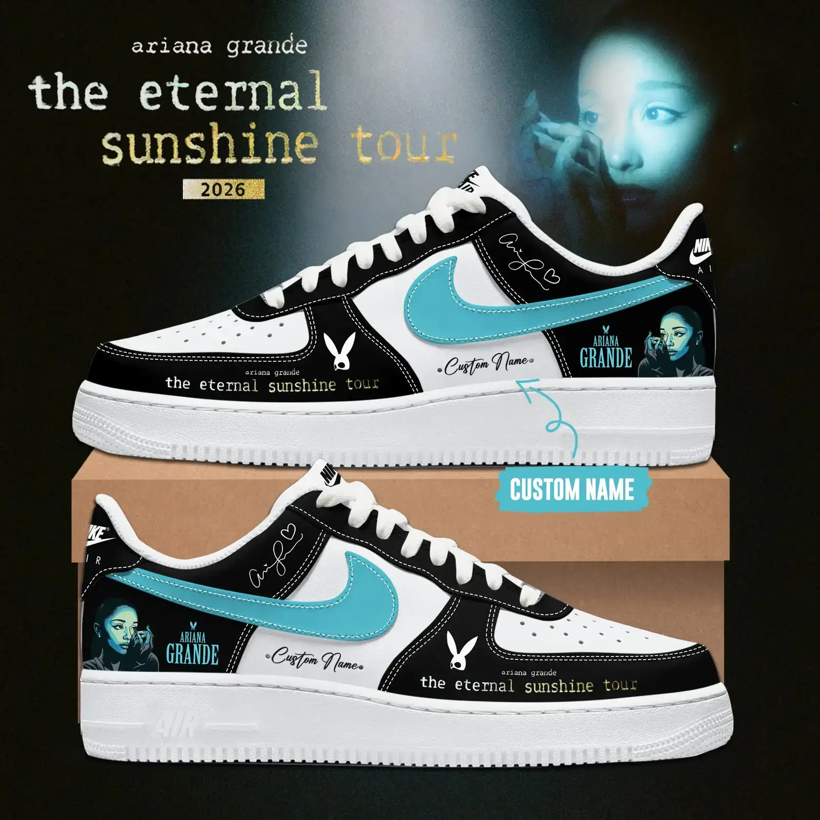 Eternal Sunshine Ariana Grande Tour 2026 Air Force 1 Shoes 3 