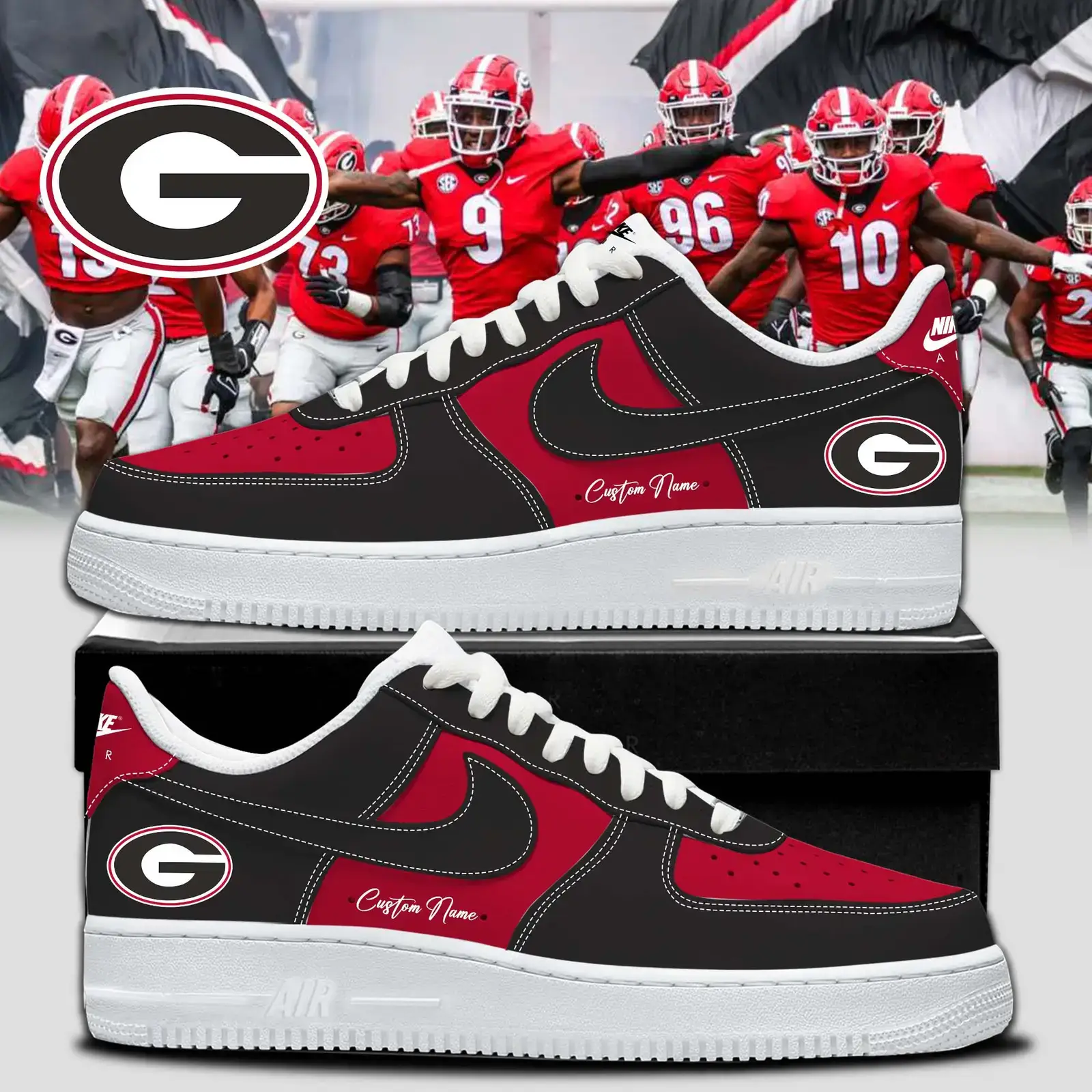 Georgia Bulldogs Special Edition Air Force 1 Sneakers | CC87