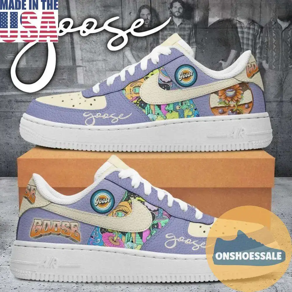 Goose Band Air Force 1, Gift For Fans - Best Gift Shoes