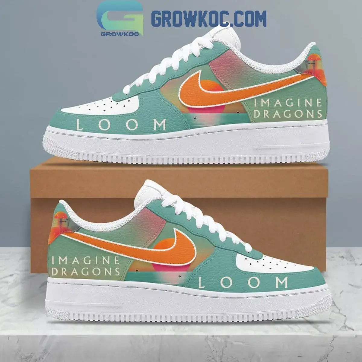 Imagine Dragons Loom Tour 2024 Air Force 1 Shoes