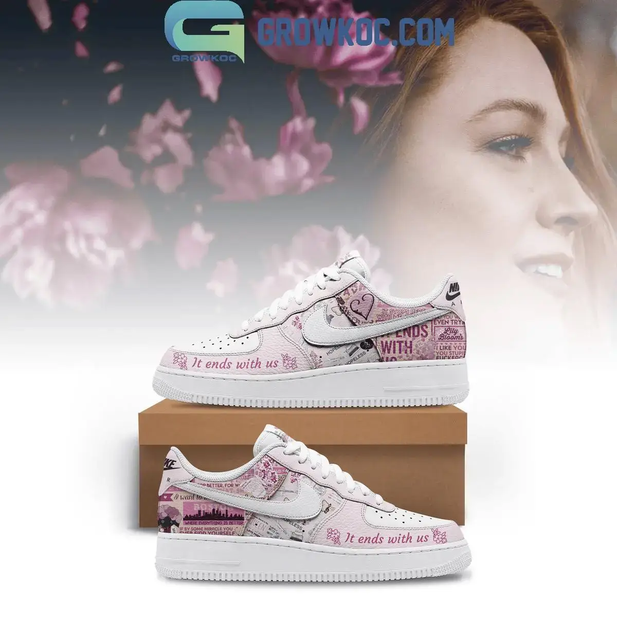 It Ends With Us Lily Blooms Love Air Force 1 Shoes