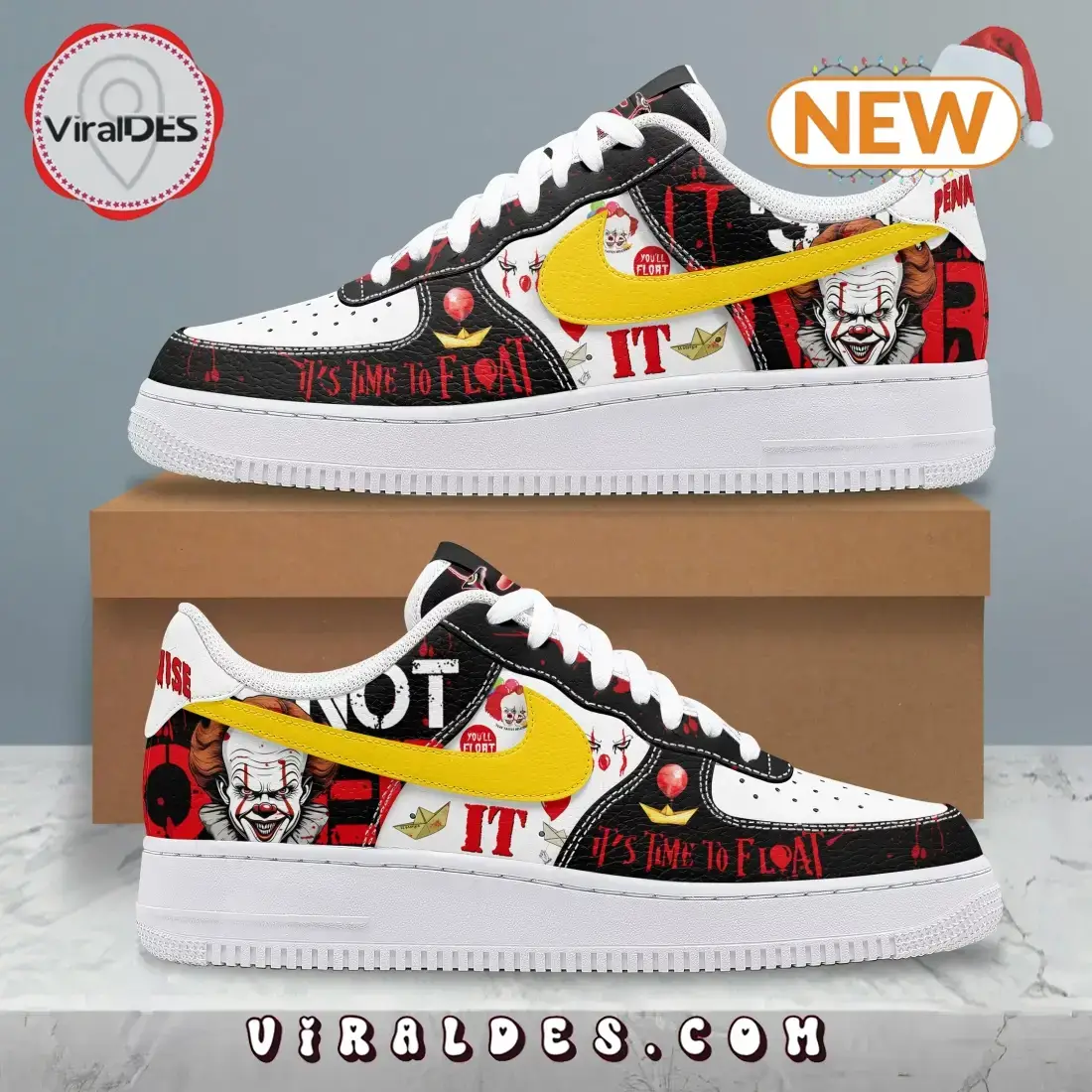 IT Horror It's Time To Float 2024 Christmas Air Force 1