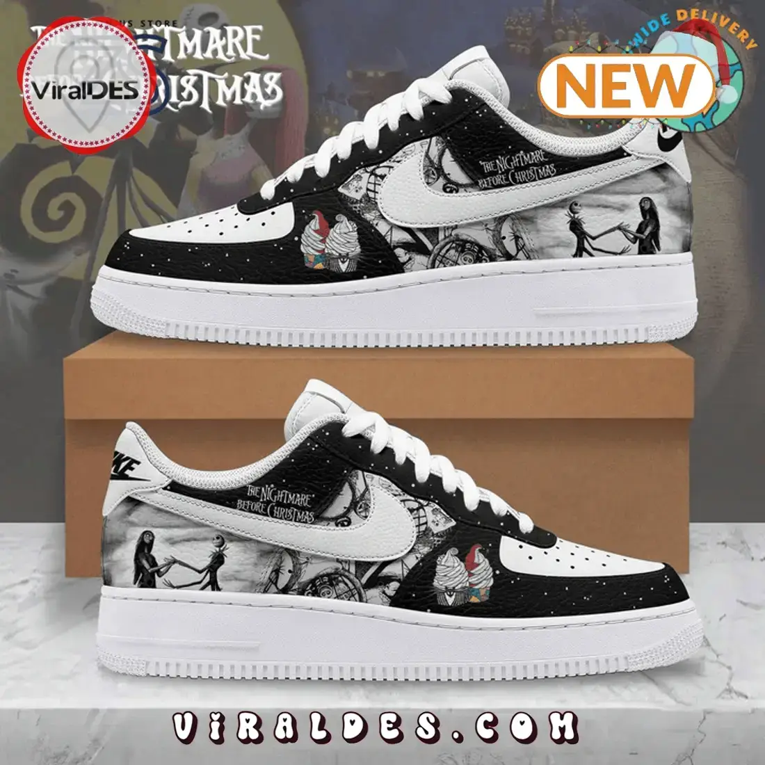 Jack Skellington - The Nightmare Before Christmas Air Force 1 Shoes