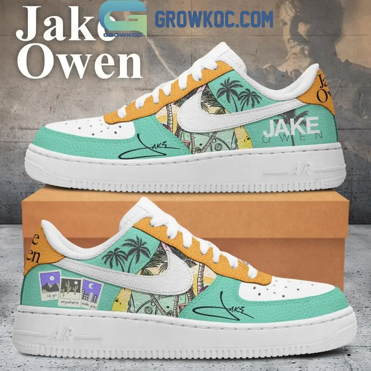 Jake Owen American Country Love Song Air Force 1 Shoes