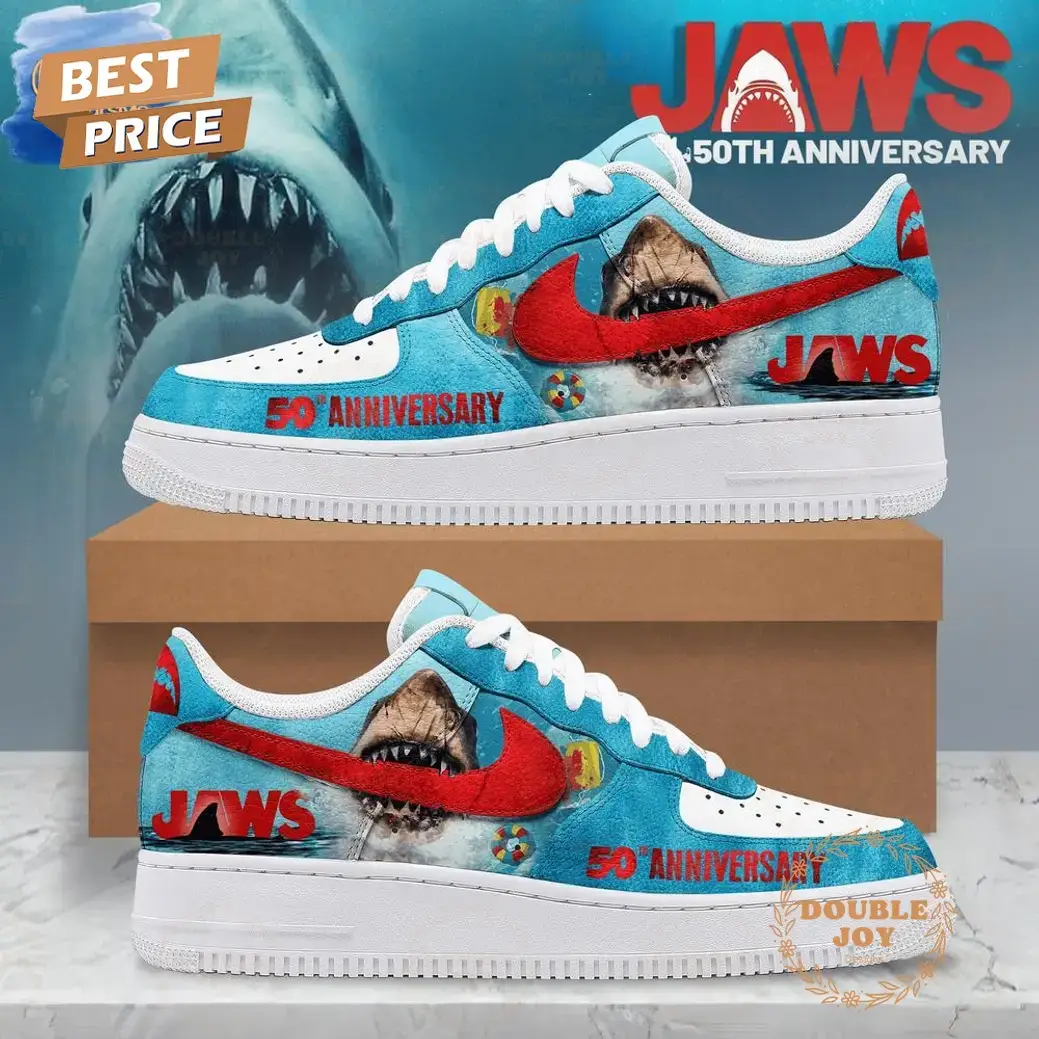 Jaws 50th Anniversary Limited Edition Air Force 1 Sneakers
