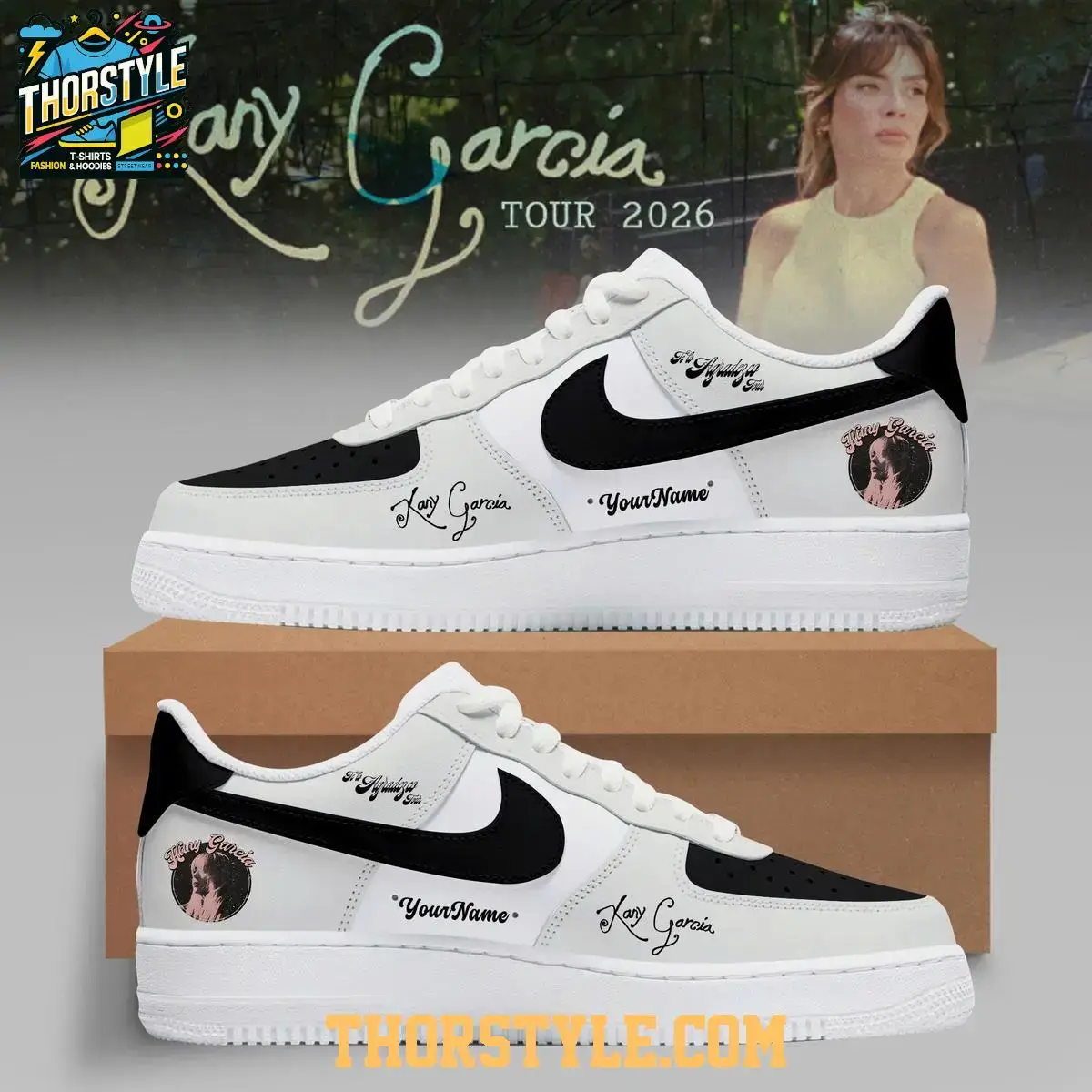 Kany Garcia US And UK Tour 2026 Personalized Air Force 1 Shoes