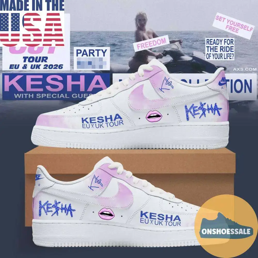 Kesha The Tits Out Tour 2026 Air Force 1 Shoes, Gift For Fans - Best Gift Shoes