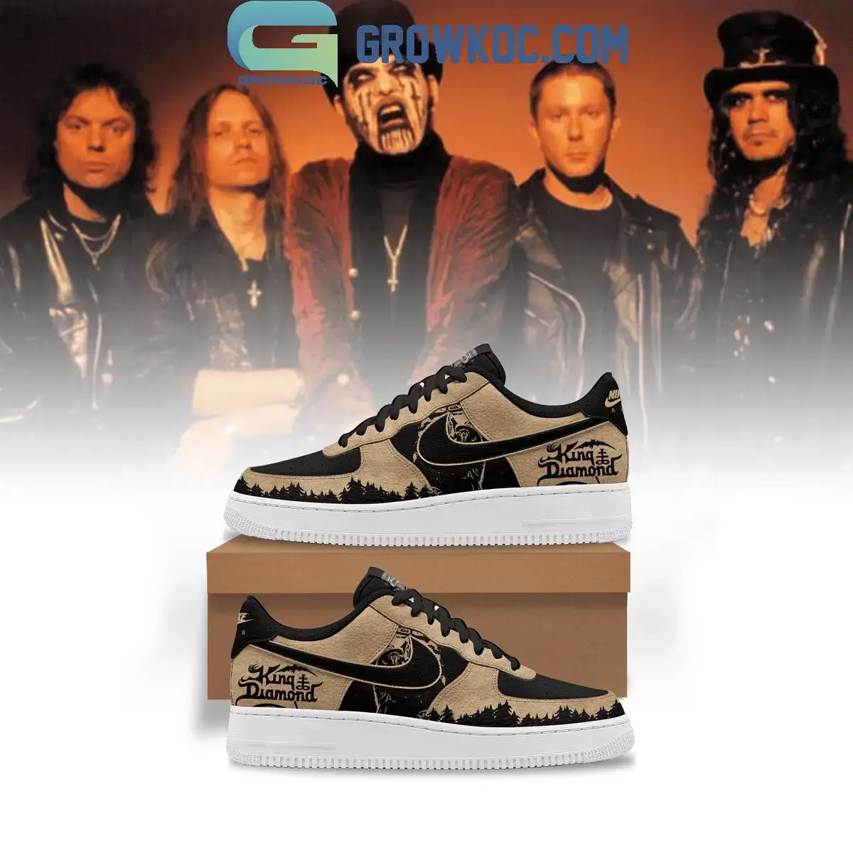 King Diamond Air Force 1 Shoes
