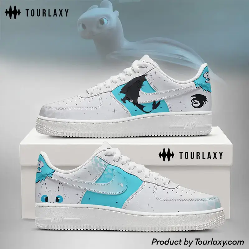Light Fury How to Train Your Dragon Air Force 1 Shoes 