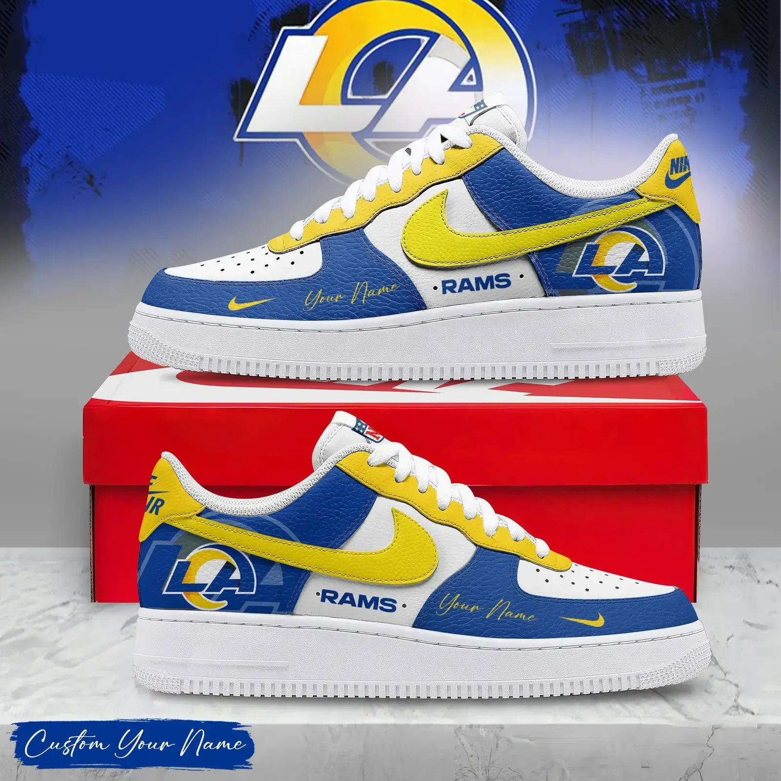 Los Angeles Rams | Premium Air Force 1 Victory Pride Limited Edition