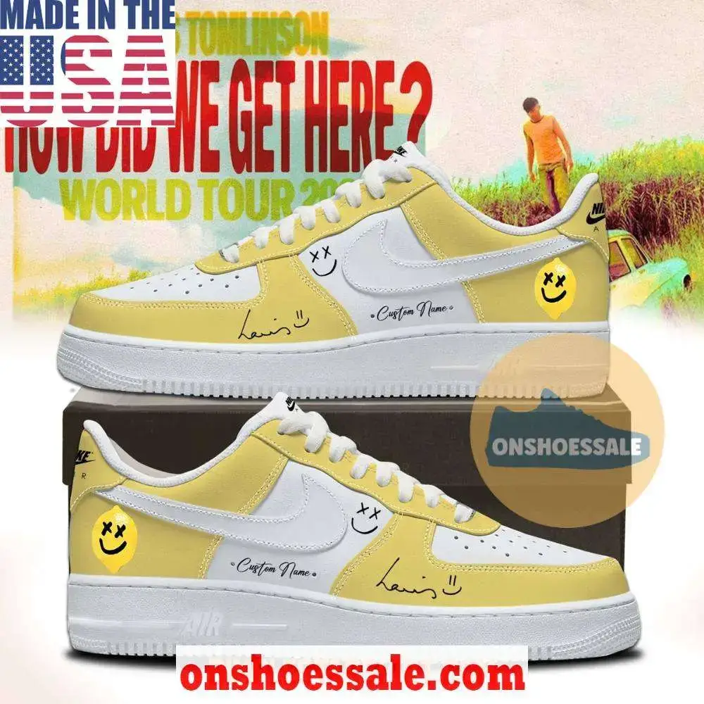 Louis Tomlinson How Did We Get Here Tour Air Force 1 Shoes, Gift For Fans - Best Gift Shoes