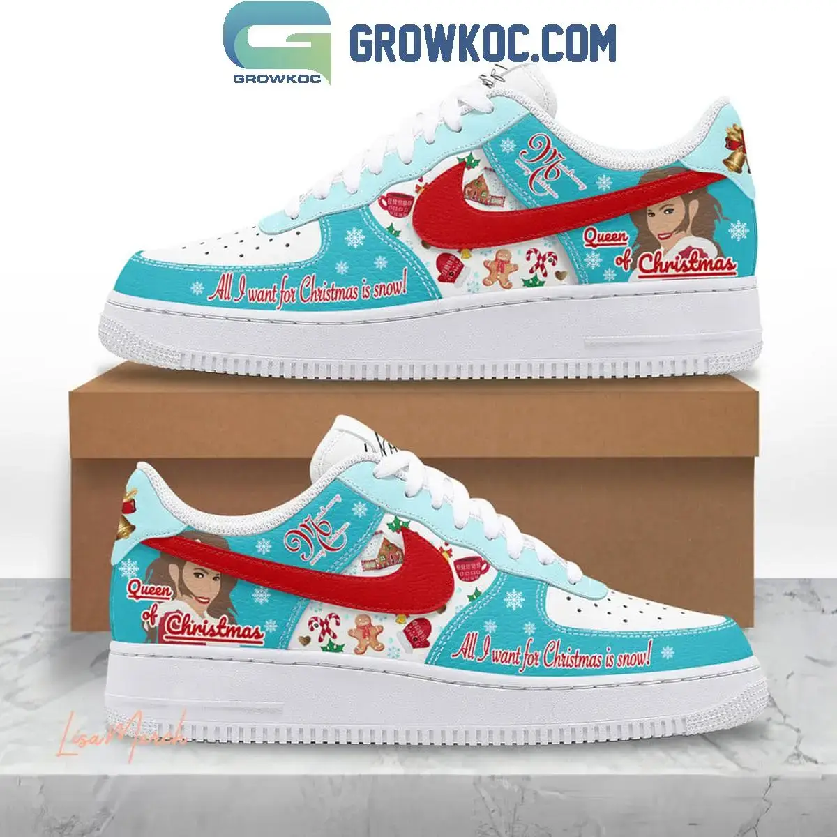 Mariah Carey Queen Of Christmas All I Want Is You Air Force 1 Shoes