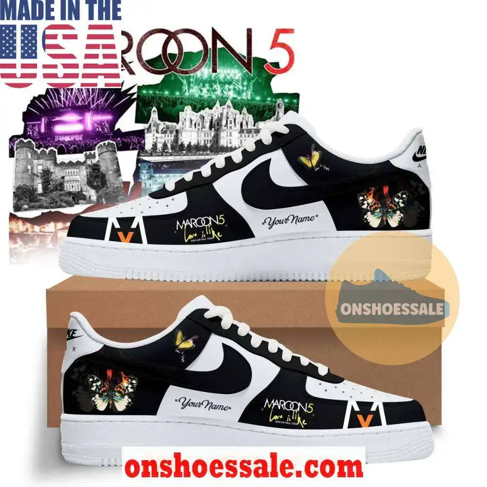 Maroon 5 Europe Tour 2026 Air Force 1 Shoes, Gift For Fans - Best Gift Shoes