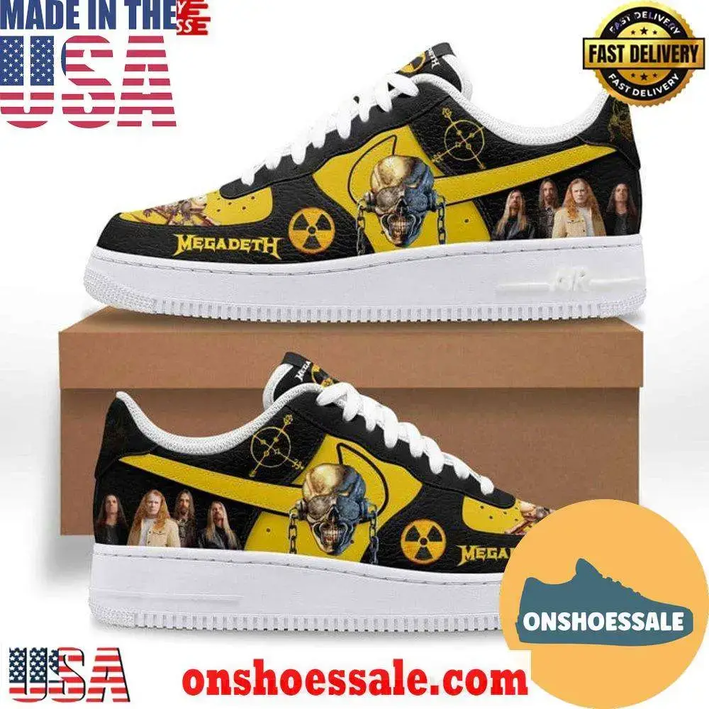 Megadeth Band Limited Edtion Air Force 1 Sneaker Sneakers Shoes, Gift For Fans - Best Gift Shoes