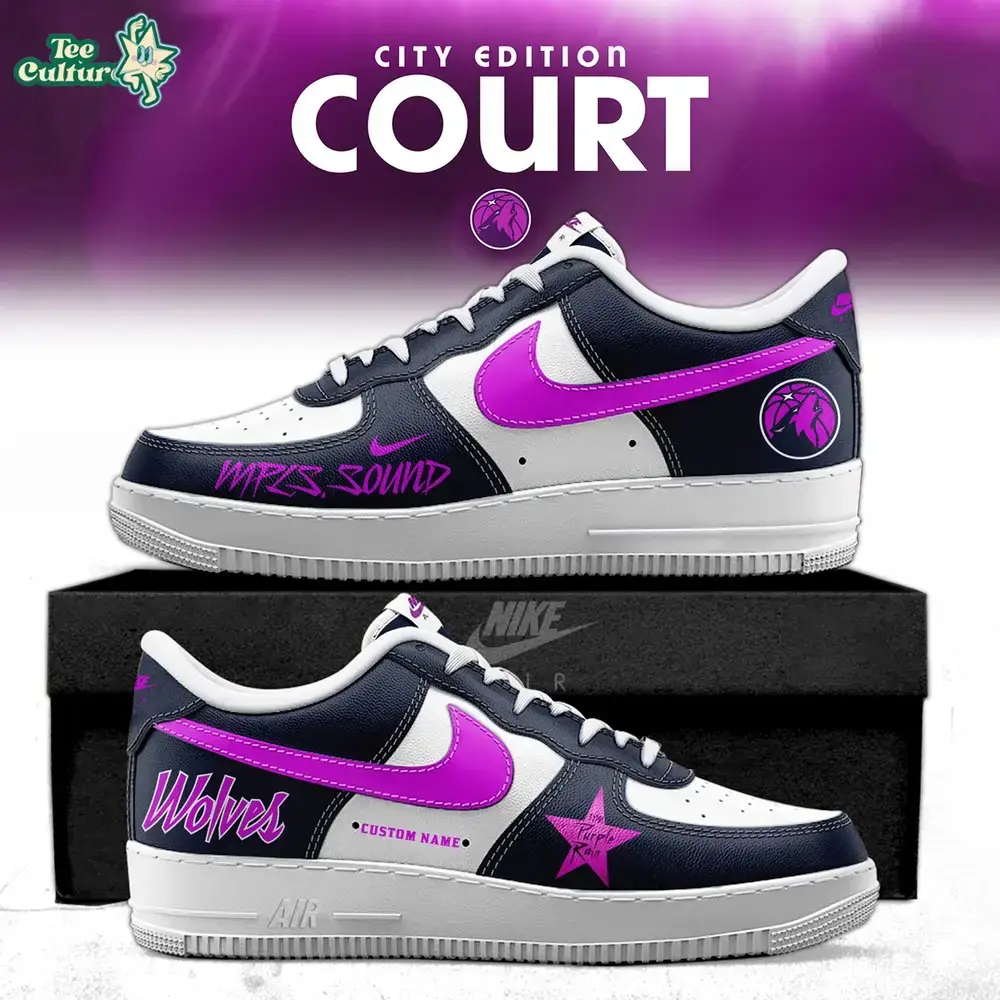 Minnesota Timberwolves 2025 City Edition Air Force 1 Sneakers
