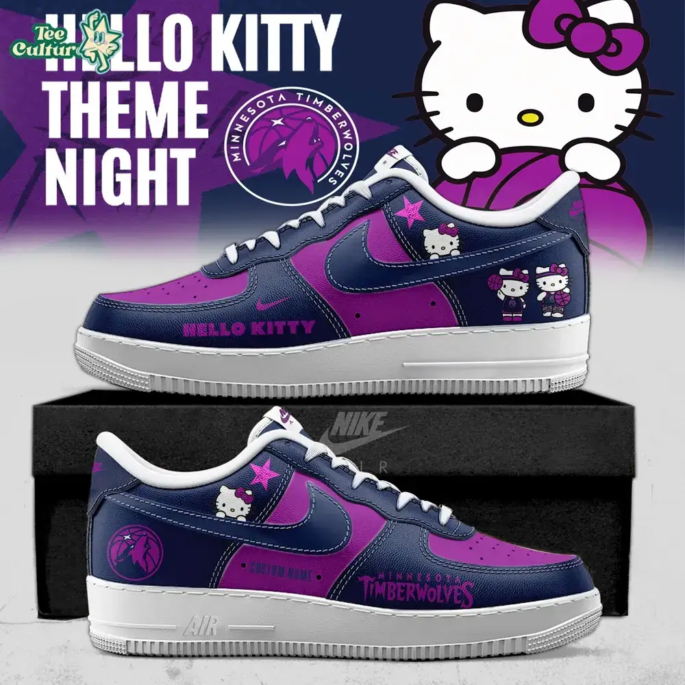 Minnesota Timberwolves x Hello Kitty Night 2026 Special Edition Air Force 1 Sneakers