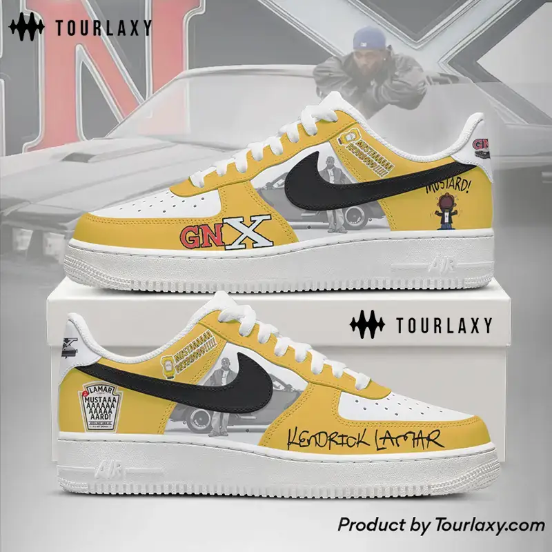 Mustard V2 Kendrick Lamar Air Force 1 Shoes 