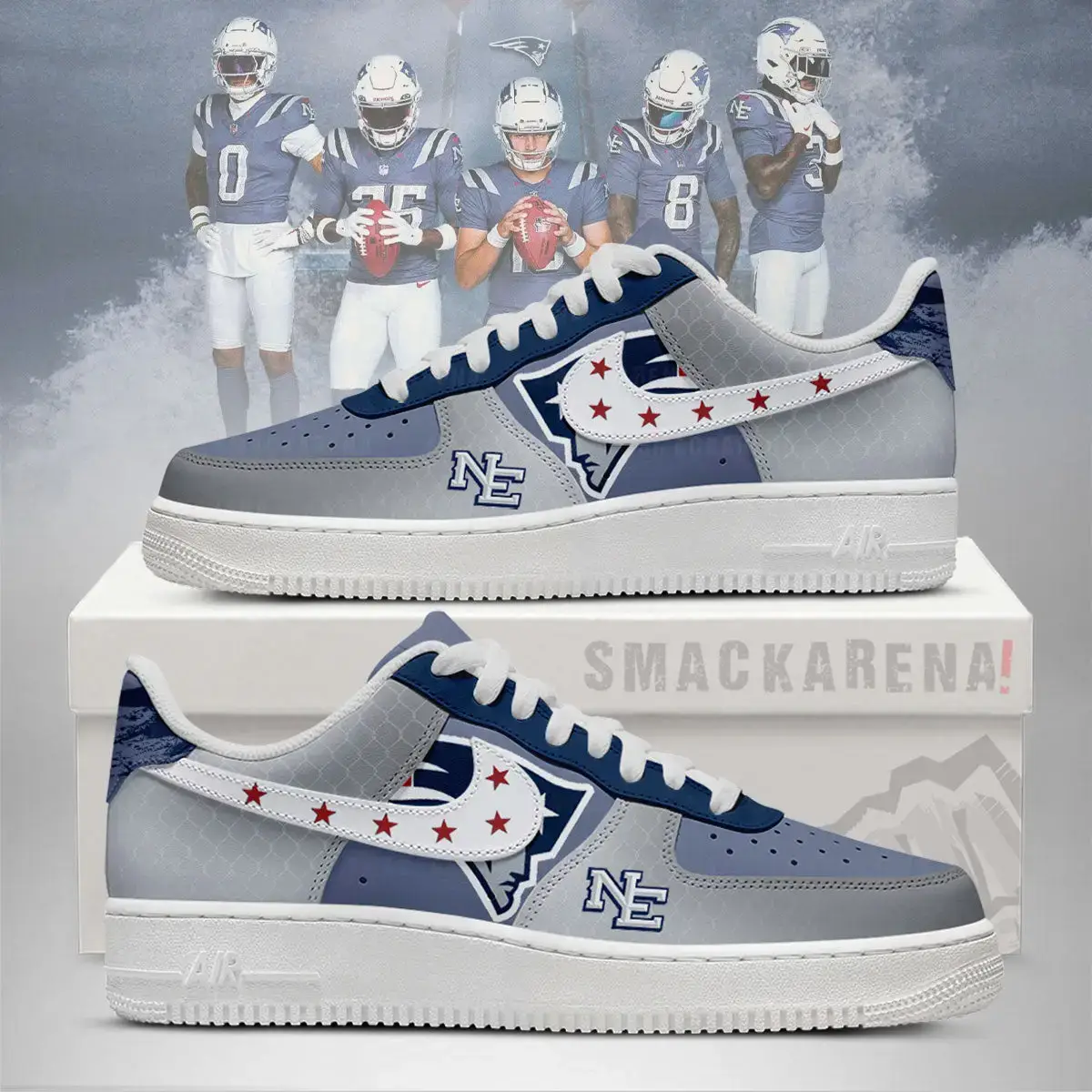 New England Patriots Rivalries Air Force 1 Shoes - NFL Fan Edition | QC68