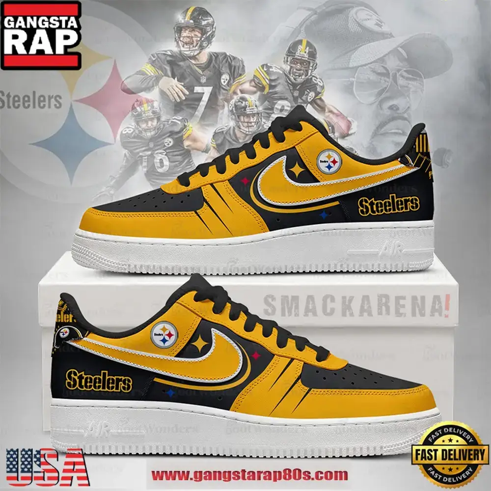 NFL Pittsburgh Steelers Trending Football Sneakers Nike Air Force 1 Shoes