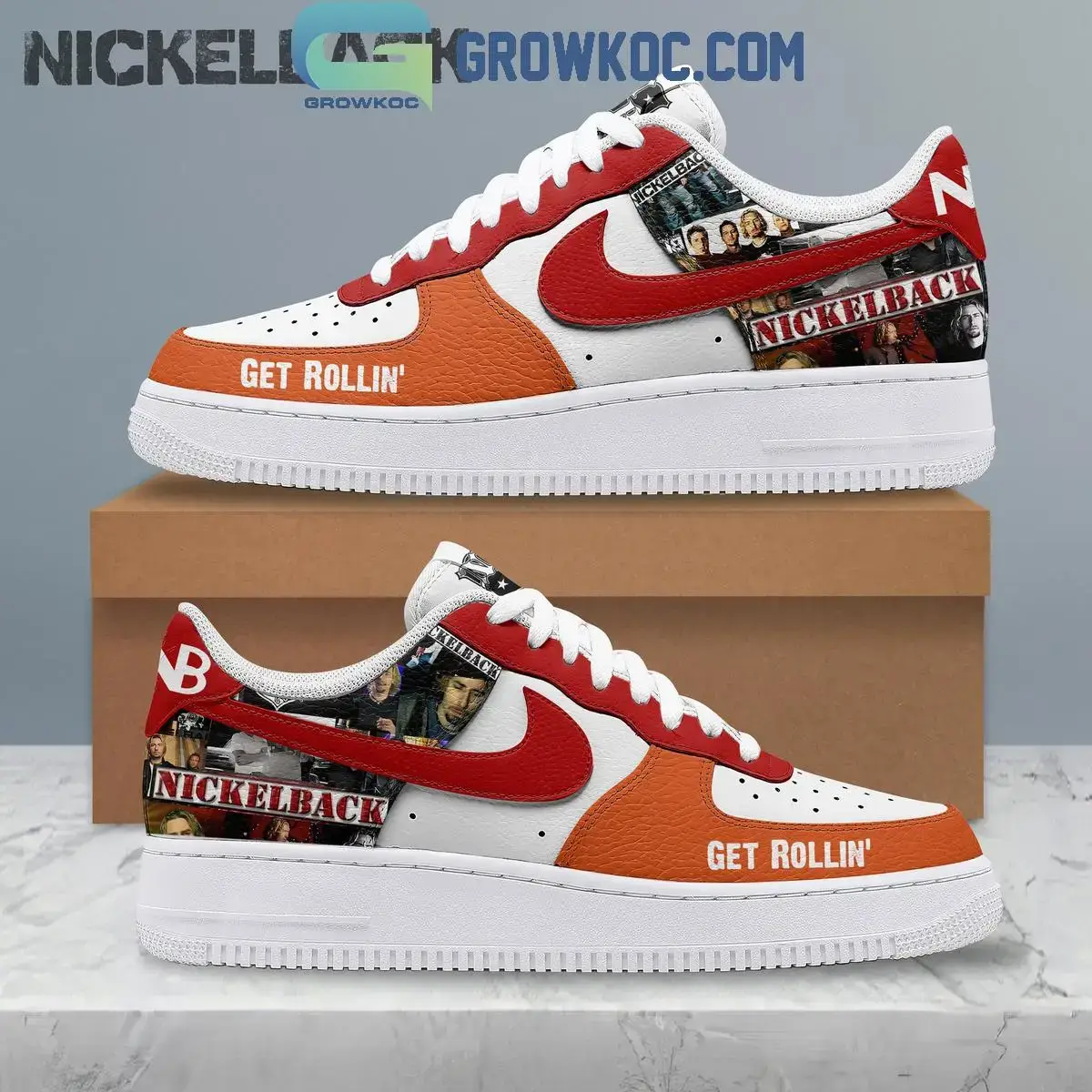 Nickelback Get Rollin' Air Force 1 Shoes
