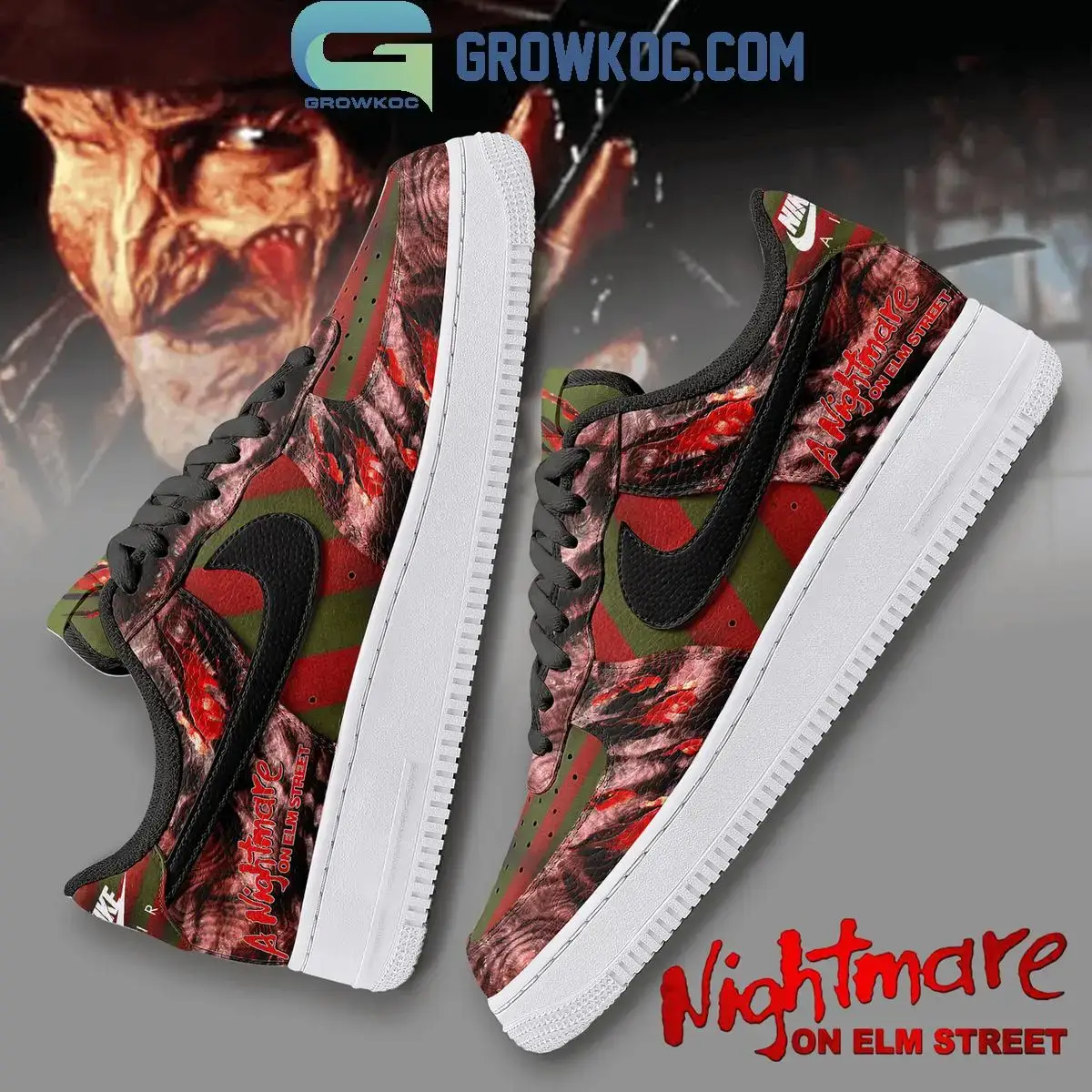 Nightmare On Elm Street True Horror Movie Air Force 1 Shoes