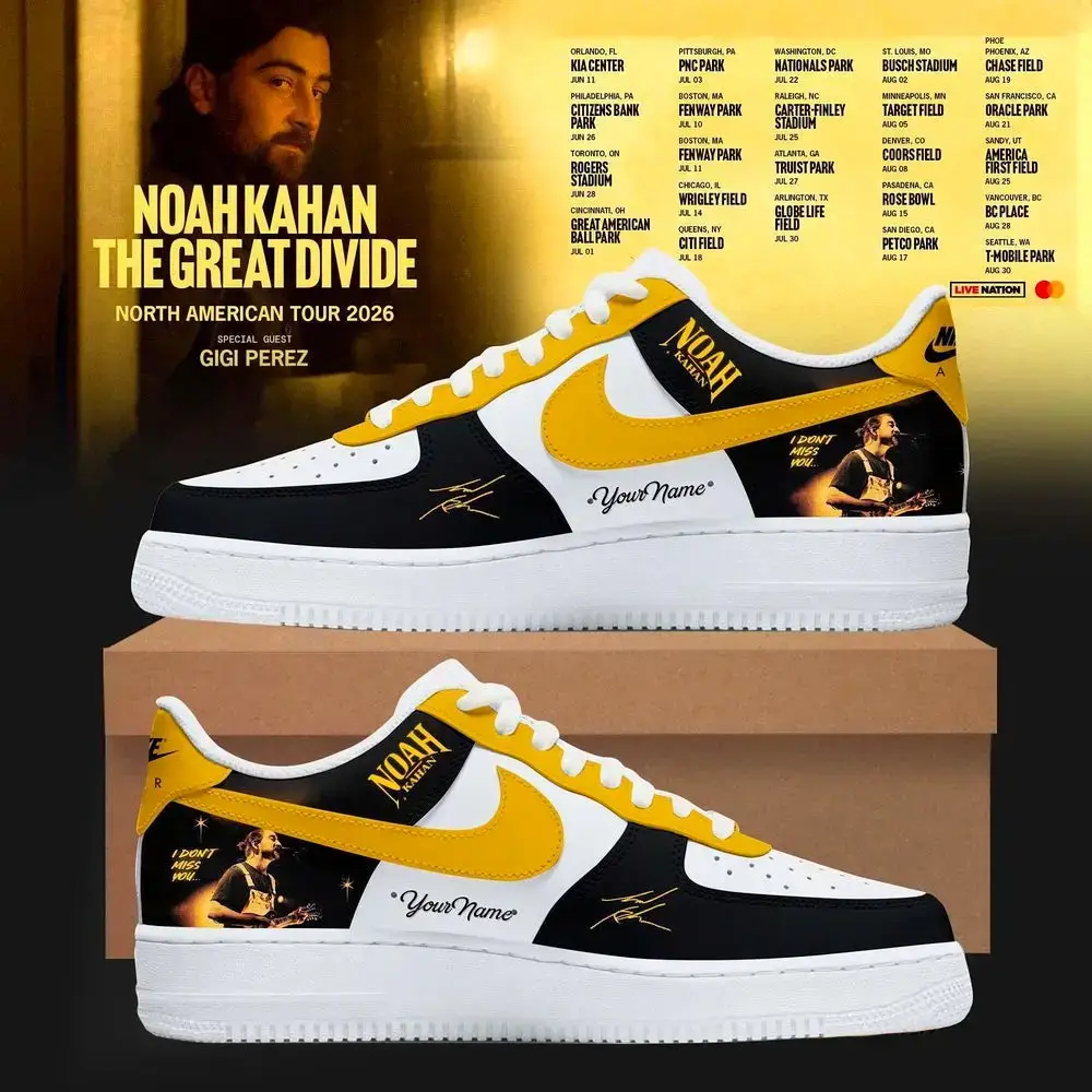 Noah Kahan The Great Divide Tour 2026 Air Force 1 Shoes | VI84