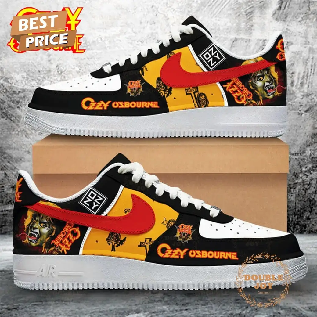 Ozzy Osbourne Thank You For The Memories Limitted Edition Air Force 1 Sneakers
