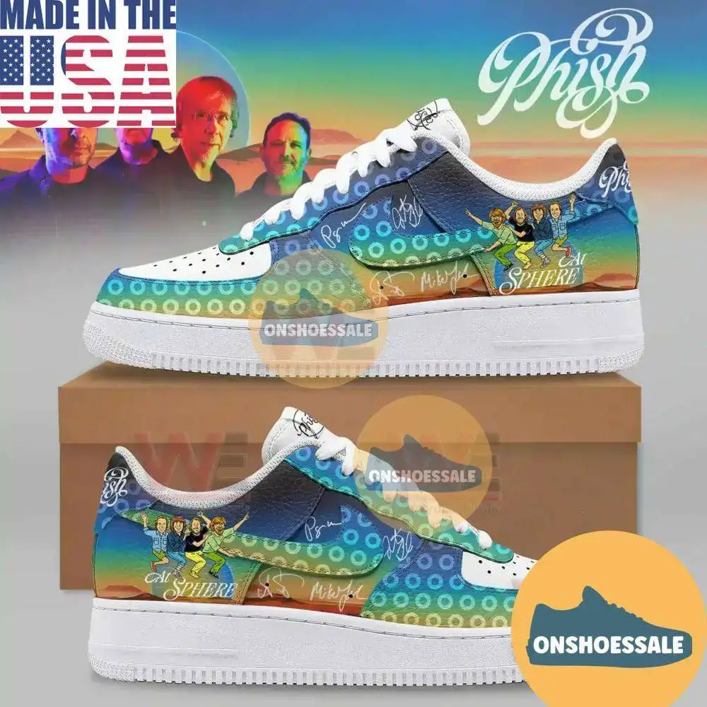 Phish at Sphere Las Vegas 2026 Air Force 1 Shoes - Best Gift Shoes