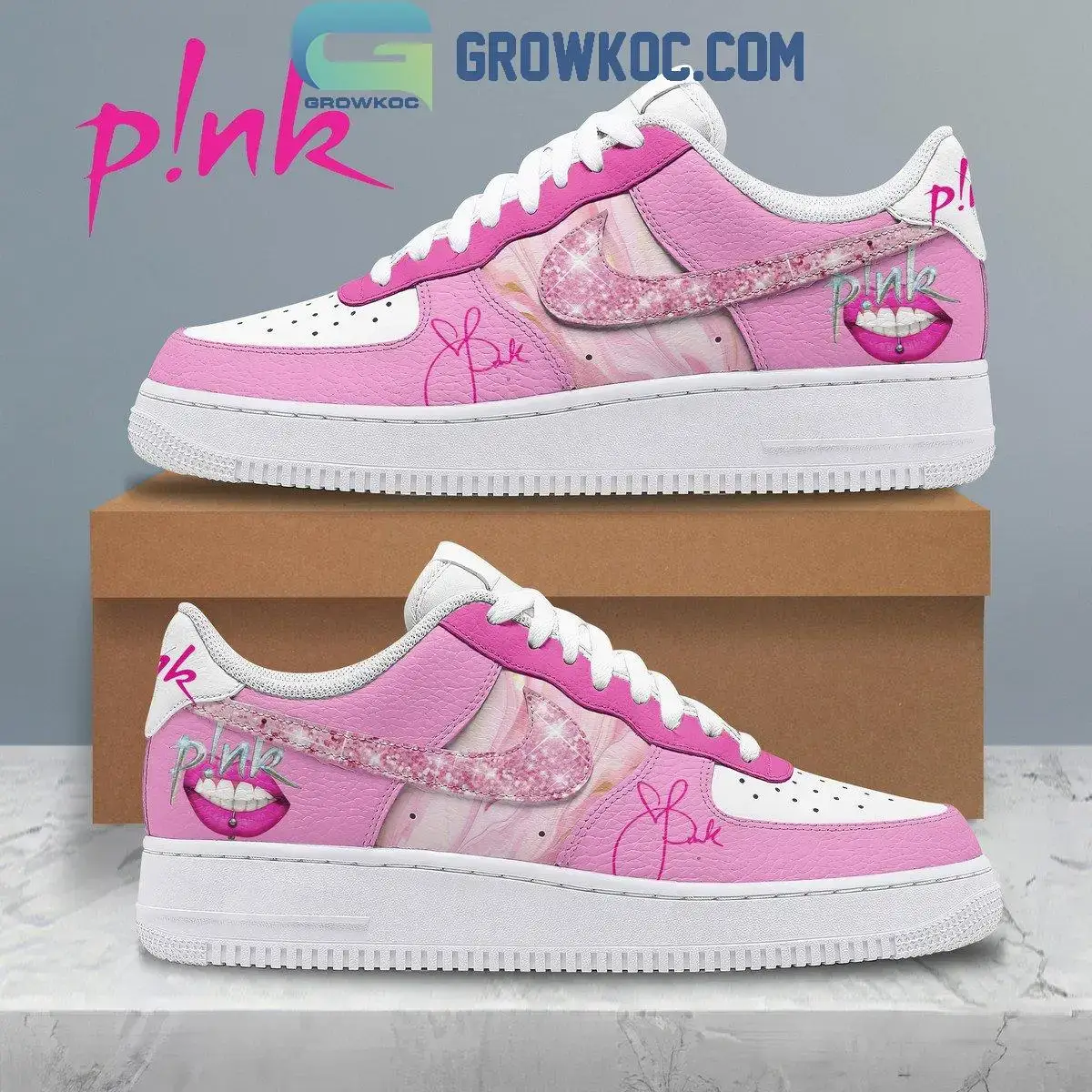 Pink Summer Carnival Tour Fan Air Force 1 Shoes