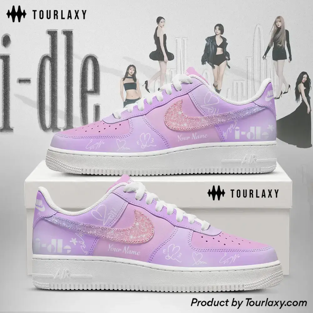 Pink Syncopation I-dle Tour 2026 Air Force 1 Shoes 
