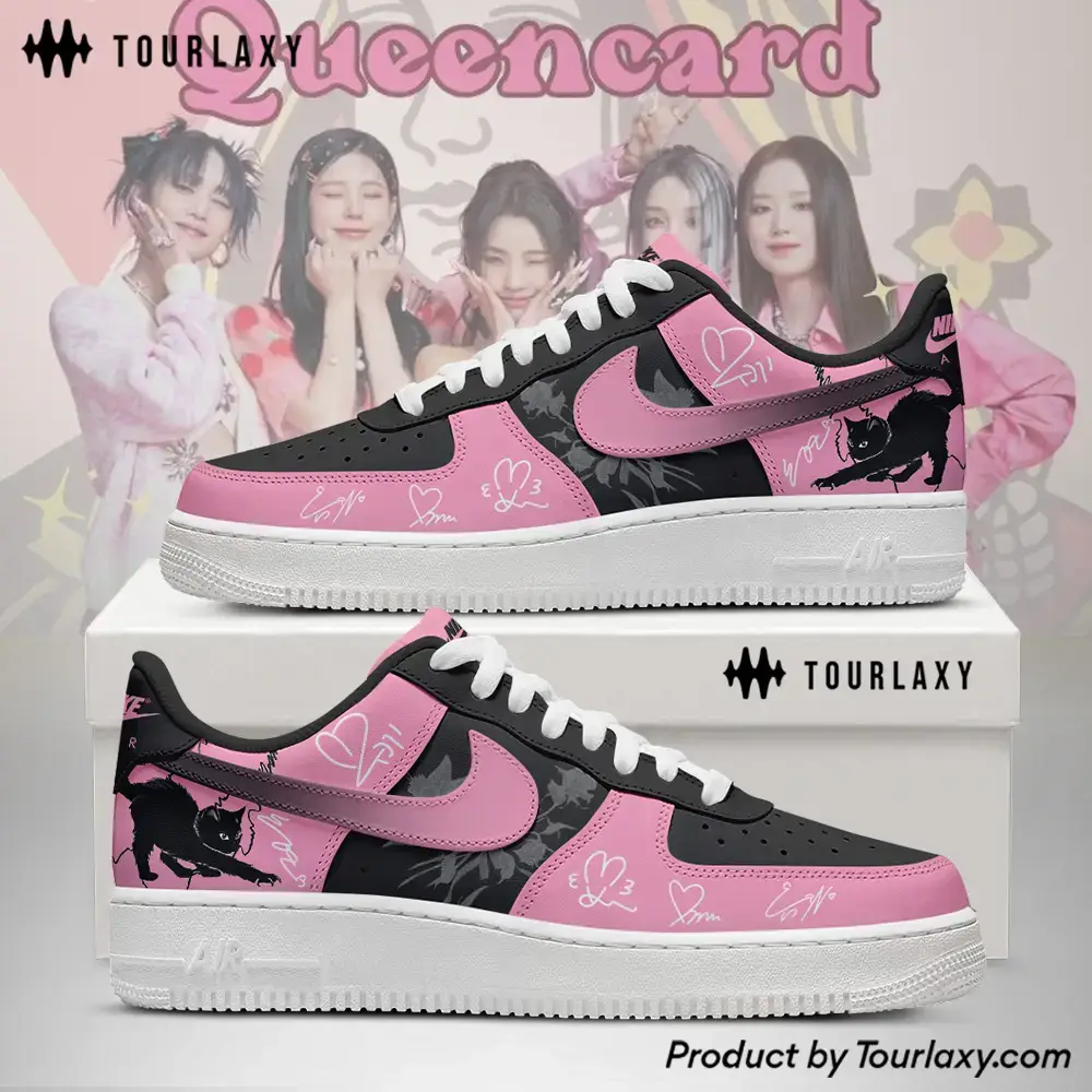 Pink Syncopation I-dle Tour 2026 Air Force 1 Shoes VC2 