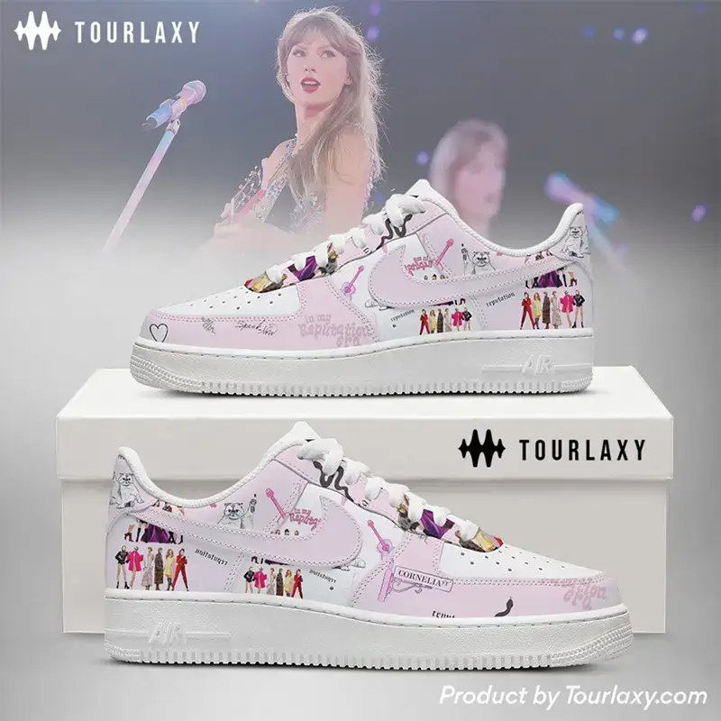 Pink Taylor Swift Air Force 1 Shoes 