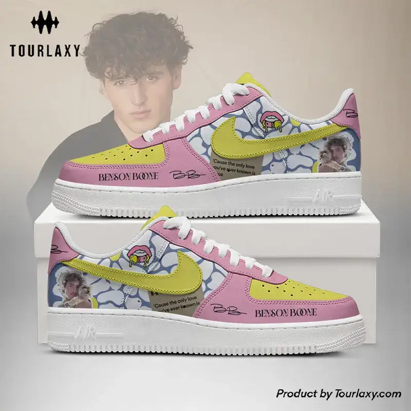 Pink Ver Benson Boone Air Force 1 Shoes  