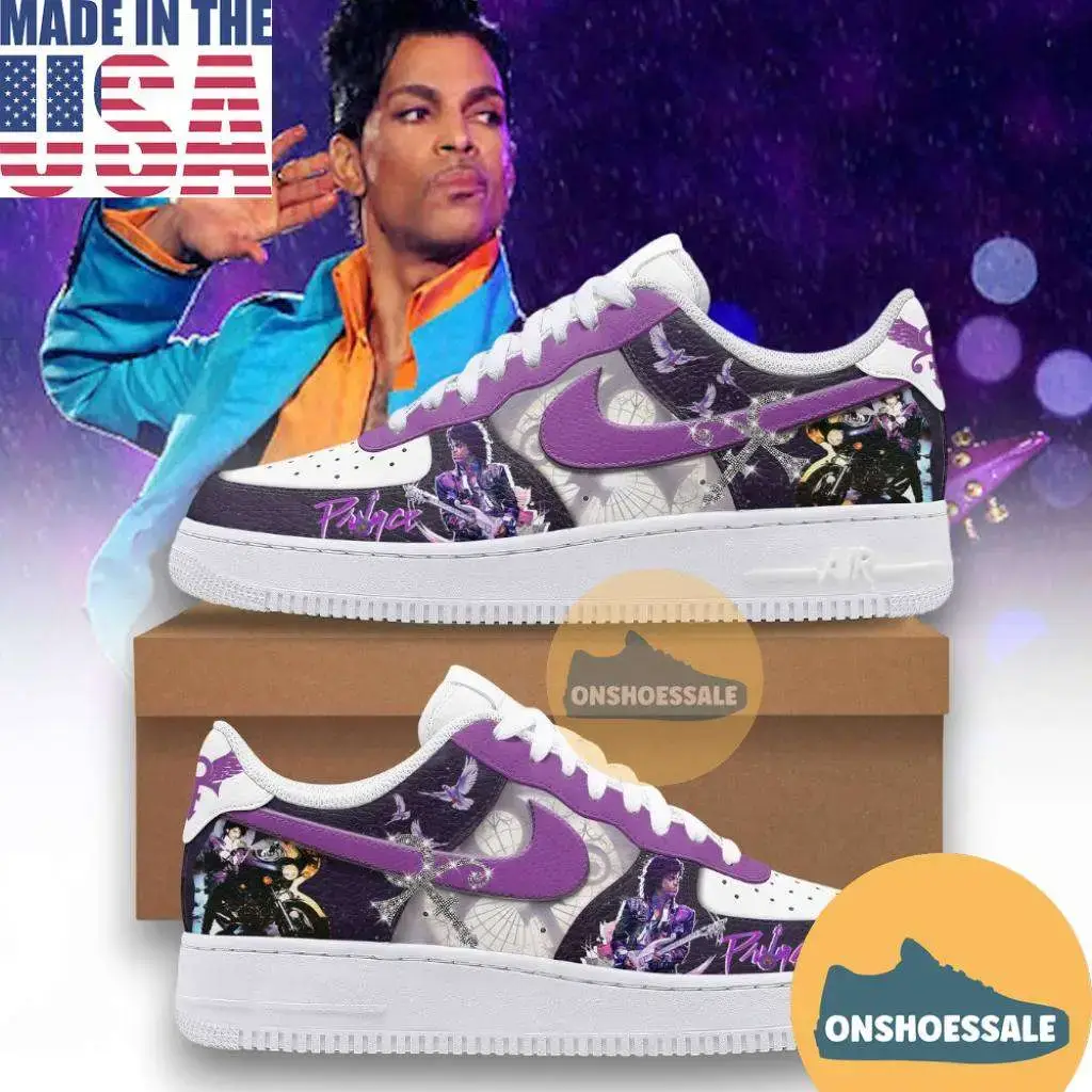 Prince Nike Air Force 1 Shoes, Gift For Fans - Best Gift Shoes