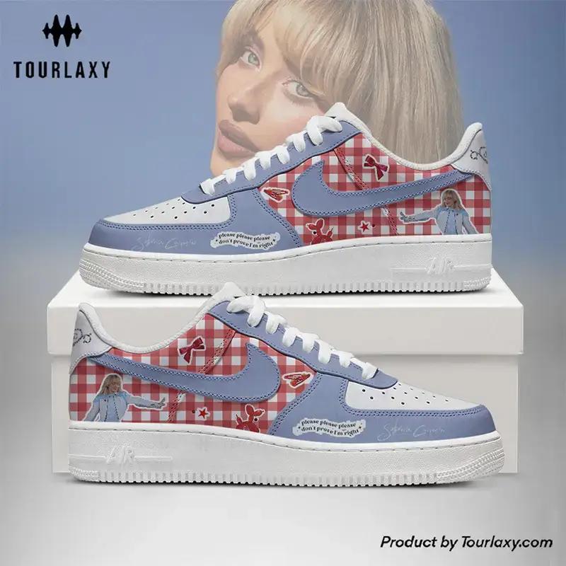 Purple Sabrina Carpenter Air Force 1 Shoes 
