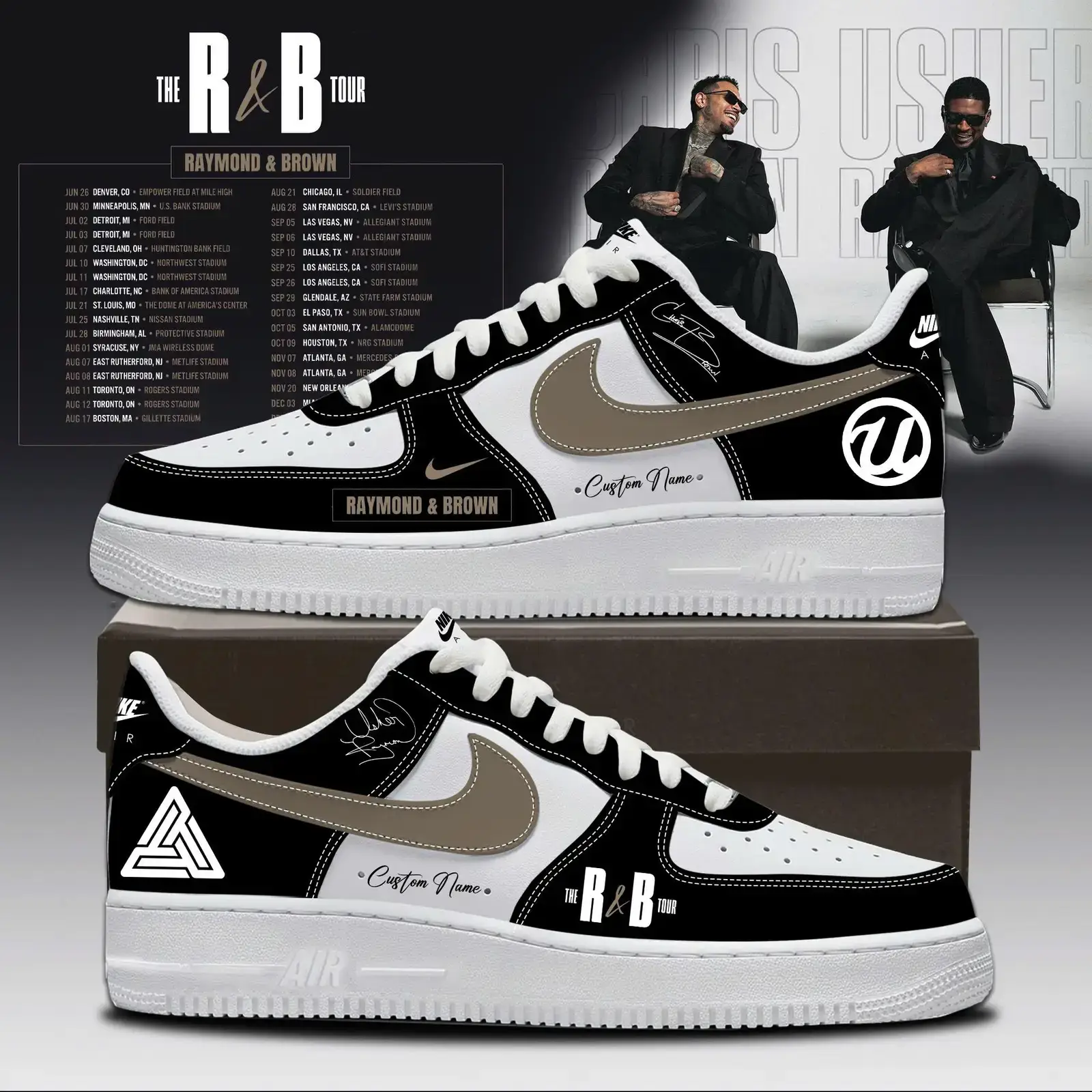 R&B Tour 2026 Limited Edition Air Force 1 Sneakers | NM61