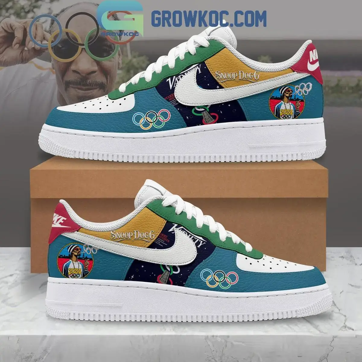 Snoop Dogg Olympic Paris 2024 True Icon Air Force 1 Shoes