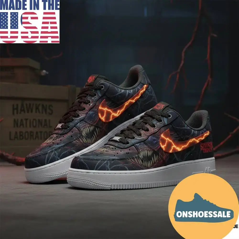 Stranger Things Season 5 Demogorgon Air Force 1 Shoes Sneaker, Gift For Fans - Best Gift Shoes