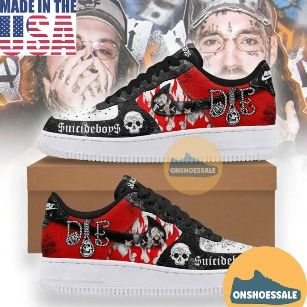 SuicideBoy Band Die Air Force 1 Nike Shoes, Gift For Fans - Best Gift Shoes