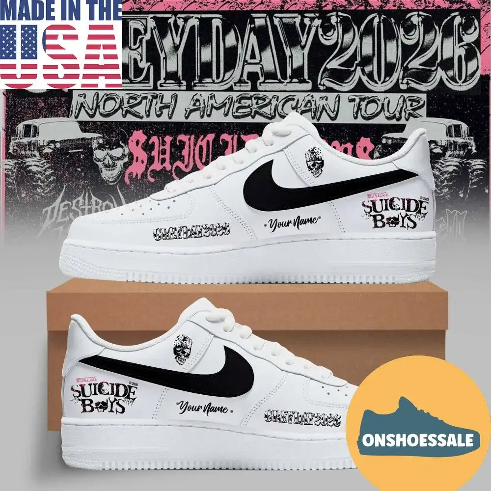 Suicideboys Greyday 2026 North American Tour Air Force 1, Gift For Fans - Best Gift Shoes