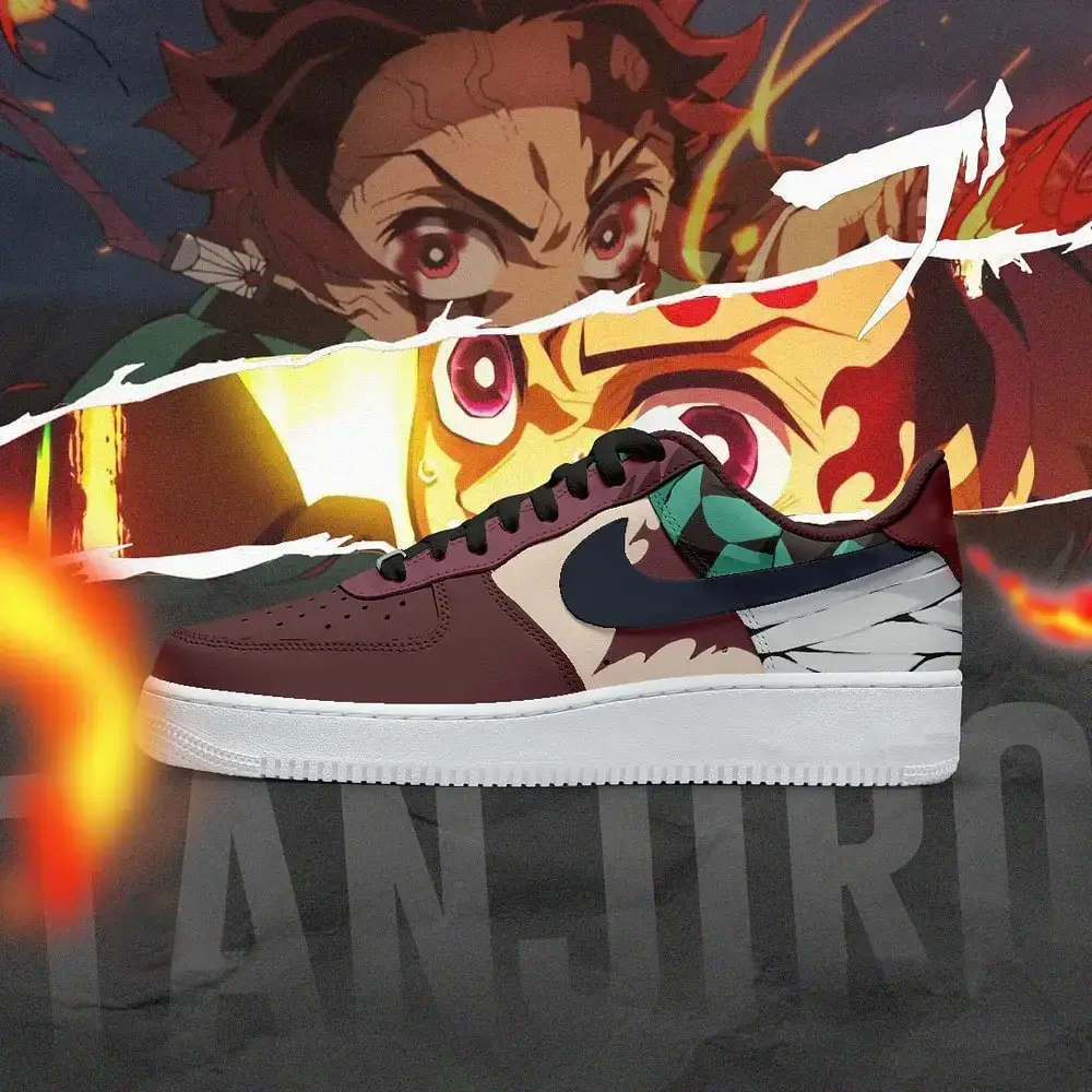Tanjiro Demon Slayer Air Force 1 Shoes