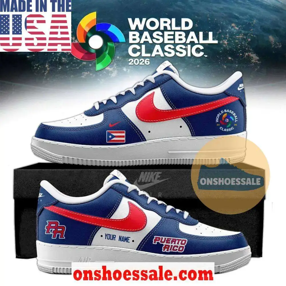 Team Puerto Rico 2026 World Baseball Classic Air Force 1 Shoes, Gift For Fans - Best Gift Shoes