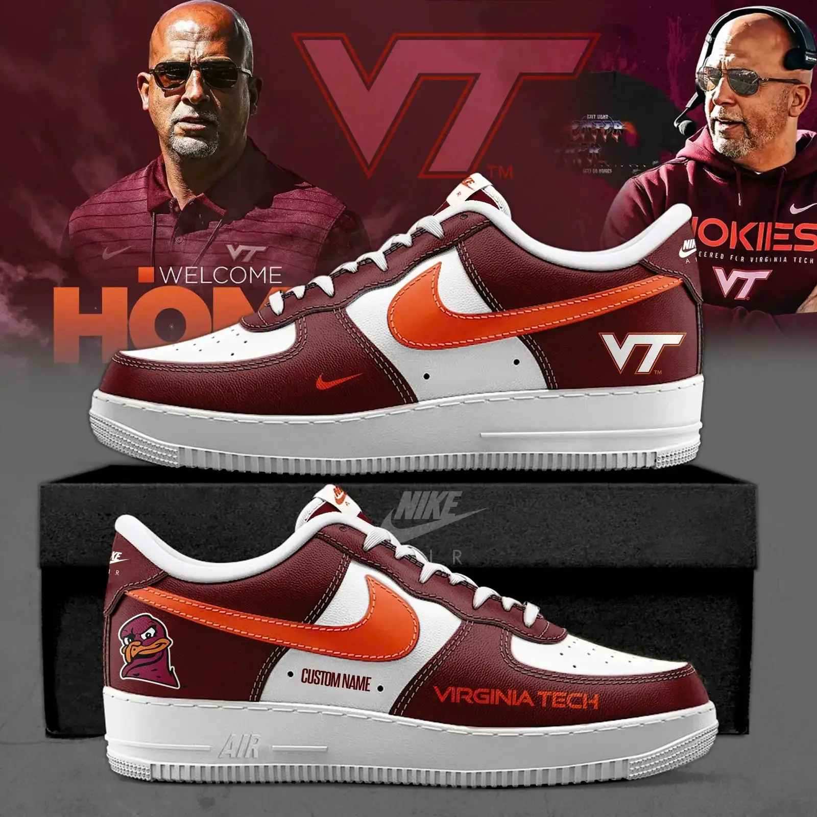 Virginia Tech 2025 New Air Force 1 SNEAKER | LD21