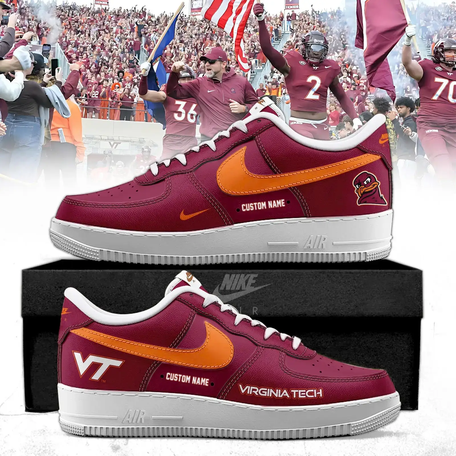Virginia Tech 2025 New Air Force 1 SNEAKER | YL49