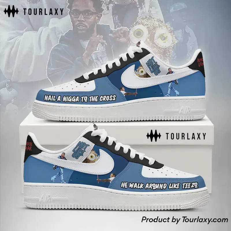 Walk Around Kendrick Lamar Air Force 1 Shoes 