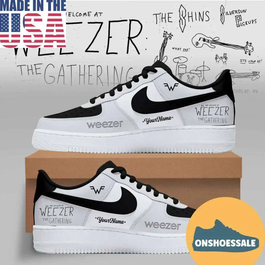 Weezer The Gathering Tour 2026 Air Force 1 Shoes - Best Gift Shoes