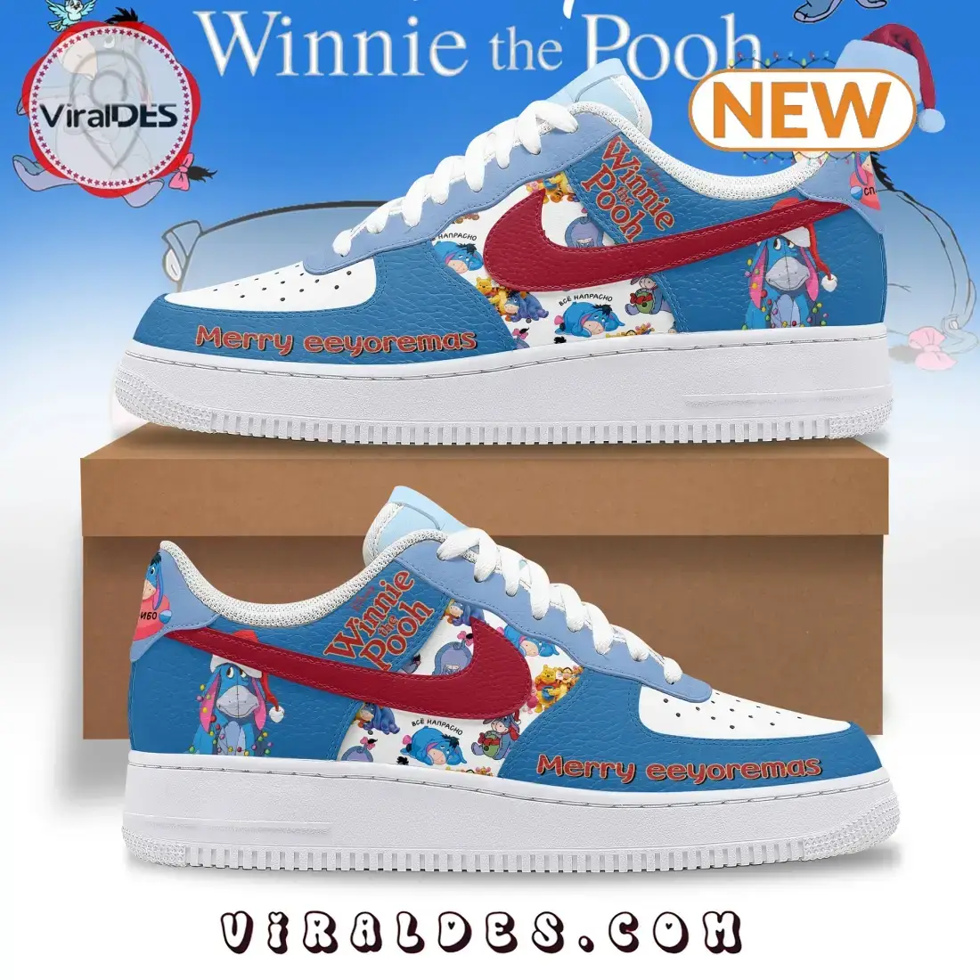 Winnie-the-Pooh Merry Eeyoremas Christmas Air Force 1
