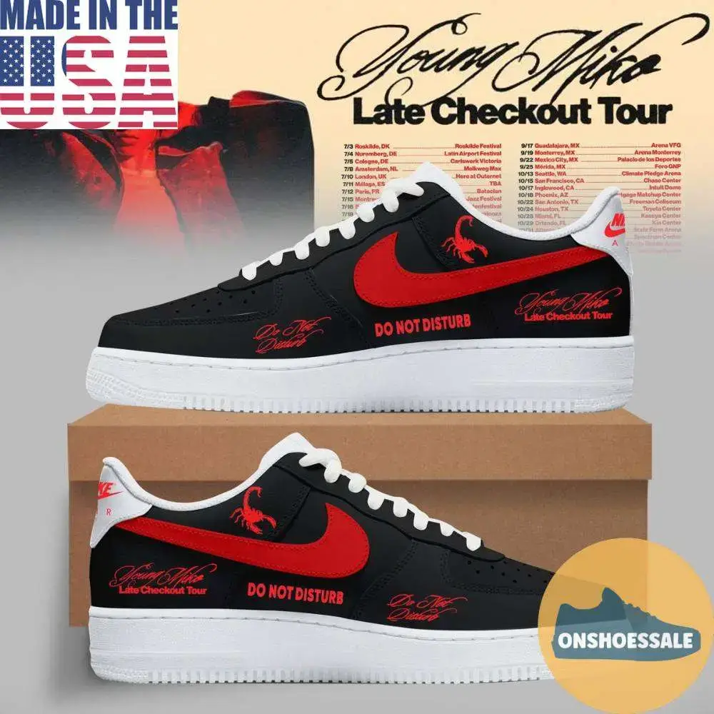 Young Miko Late Checkout Tour 2026 Air Force 1 Shoes, Gift For Fans - Best Gift Shoes
